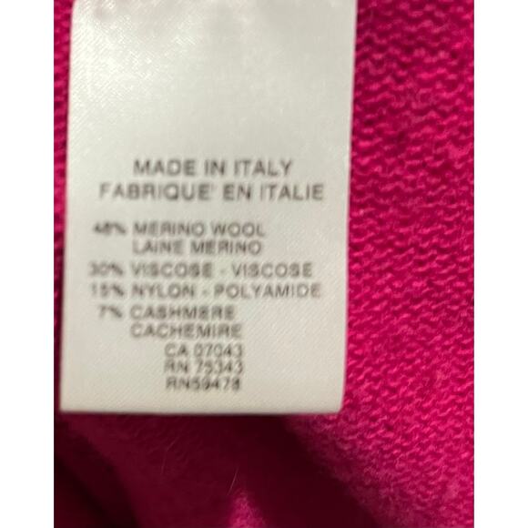 Bianco & Blu Sweater Women's Wool Blend Pullover Pink Made in Italy Size Small - Picture 8 of 8